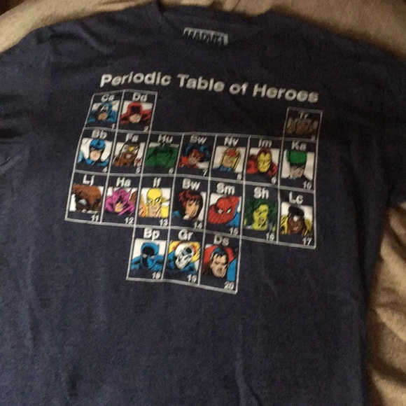 avengers periodic table shirt